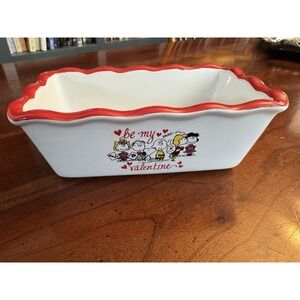 Peanuts Snoopy & Friends‎ Mini Loaf Bread Baking Pan Dish Canister